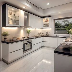 Aisdecor sang trọng Modular thiết kế hiện đại nhà bếp bằng gỗ nội thất tủ - Product Image 1