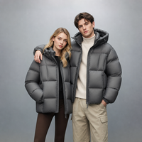 Veste matelassée personnalisée pour couple, 90% duvet de canard, parka épaisse pour femme, idéale pour l'hiver froid et le streetwear