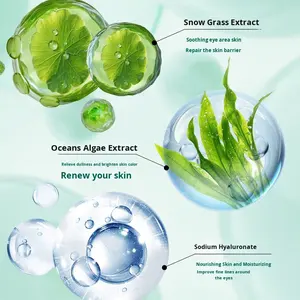 Masque pour les <span class=keywords><strong>yeux</strong></span> en <span class=keywords><strong>gel</strong></span> matriciel solide, hydratant, réducteur de ridules, à base de collagène et d'acide hyaluronique, vente en gros OEM - Product Image 4