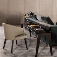 Chaise de salle à manger commerciale de style nordique, luxe léger, minimaliste moderne, avec accoudoirs, tabouret rembourré, pour restaurant, usage domestique, salons de manucure
