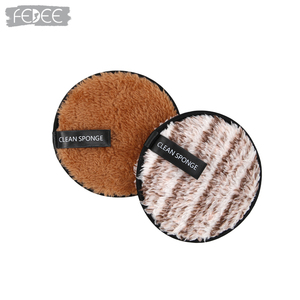 Éponge nettoyante pour le visage écologique avec logo privé personnalisé, <span class=keywords><strong>tissu</strong></span> doux pour le visage, tampon rond pour le démaquillage - Product Image 1