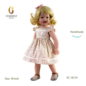 ตุ๊กตาไวนิล18นิ้วเป็นของขวัญวันเกิดตุ๊กตาเด็กไวนิลพร้อมใบรับรอง COC 18นิ้วตุ๊กตา Loli สำหรับเด็กเป็นมิตรกับสิ่งแวดล้อม
