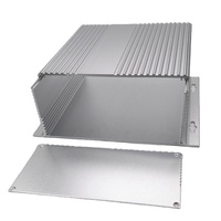 Boîtier extrudeuse d'aluminium personnalisé, boîtier d'amplification de puissance, boîtier électronique anodisé pour automobile, pièces