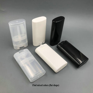 <span class=keywords><strong>Tube</strong></span> ovale de bâton de protection solaire torsadé noir blanc transparent de 15 ml 15g, récipient de <span class=keywords><strong>tube</strong></span> de baume de bâton de <span class=keywords><strong>colle</strong></span> de 15g, emballage de <span class=keywords><strong>tube</strong></span> de déodorant - Product Image 2