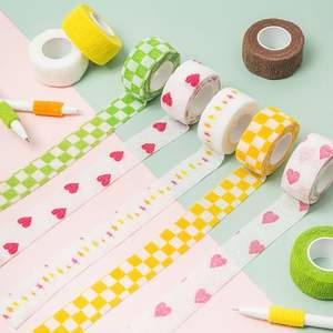 Venda elástica KJ213 de 2.5cm en colores surtidos para vendaje de heridas en palma, muñeca, codo, tobillo y protección deportiva. - Product Image 1