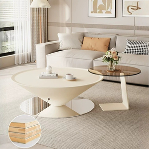 <span class=keywords><strong>Table</strong></span> basse géométrique artistique, <span class=keywords><strong>table</strong></span> cône en métal noir mat avec plateau en verre trempé, <span class=keywords><strong>table</strong></span> d'appoint pour la maison et l'appartement - Product Image 2