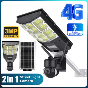 Lampadaire solaire LED avec caméra CCTV, batterie Lifepo4 IP66, corps en aluminium, matériau ABS, éclairage solaire LED extérieur - Product Image 5