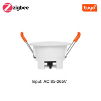 Sensor de Detección de Radar de Onda Milimétrica Inteligente de 24G Controlado por la Aplicación Tuya, Detector de Presencia Humana de Plástico para Hogar y Hotel, WiFi, ZigBee, Flip