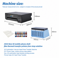 Imprimante d'étuis de téléphone 3D par sublimation avec machine de transfert thermique sous vide pour l'impression personnalisée de coques de téléphone portable