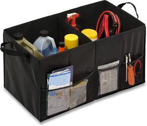 Sacs de rangement pliables noirs pour voiture ou coffre - Product Image 1