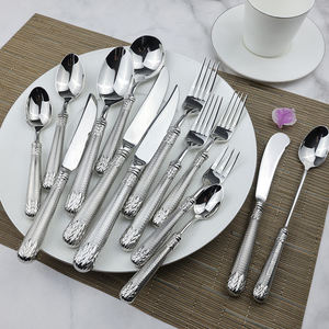 Luxury Hotel Royal Wedding Party Popular Design Flatware Stainless Steel <b>Cutlery</b> <b>Set</b> for Kitchen <b>Set</b> Spoon and by msr - Product Image 6