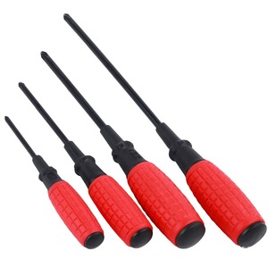 Jeu de tournevis Junxia 300 mm, embout Phillips, manche rouge, outils ménagers magnétiques - Product Image 1
