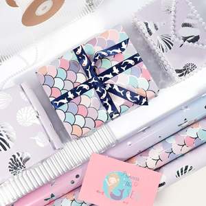 Wholesale Disposable Virgin 80g Birthday Metallic Art <b>Paper</b> <b>Tissue</b> 43*300cm Gift Luxury Custom Packaging <b>Wrapping</b> <b>Paper</b> Roll - Product Image 5