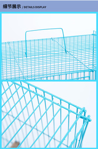 Gabbia per <span class=keywords><strong>Uccelli</strong></span> Portatile in Filo Metallico per Allevamento di <span class=keywords><strong>Uccelli</strong></span> e Pappagalli - Product Image 6