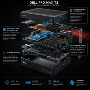 Station de travail T2 Pro Tower de haute qualité, processeur Core Ultra 9 285, carte graphique intégrée, 8 Go de mémoire DDR4, port USB Full HD, overclocking du processeur - Product Image 2