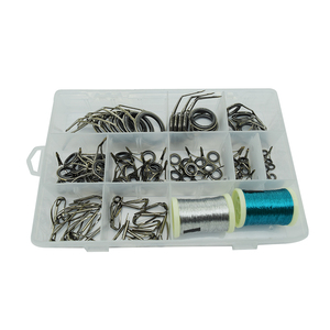100 Cái/hộp Câu Cá Hướng Dẫn Rod Câu Cá Giải Quyết Thiết Lập Cá Công Cụ Phụ Kiện Hướng Dẫn Thanh Vòng - Product Image 1