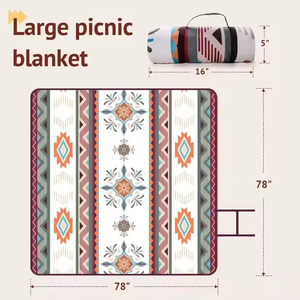 Tapis de pique-nique extérieur imperméable JLD moderne extra large en pongé composite, pliable, pour barbecue, toutes saisons - Product Image 2