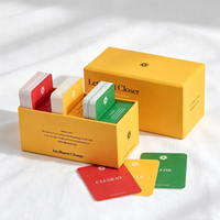 Jeu de cartes d'affirmation colorées personnalisées par le fabricant, cartes en carton imprimées en offset avec motifs personnalisés pour jeu thérapeutique