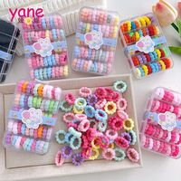 Mini-Haargummis zum Haarbinden, Baby-Pferdeschwanzhalter, Kinder-Haargummis aus Polyester-Nylon-Gewebe, lässige modische Haardekoration