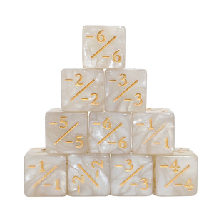 Venta al por mayor a granel DND personalizado 16mm D6 contador acrílico D & D juego de dados forma cuadrada para mazmorras y dragones juegos RPG jugadores - Product Image 4