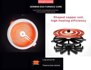 Thiết Kế Thời Trang Mới Giá Xuất Xưởng Điều Khiển Cảm Ứng Đa Chức Năng Điện Đôi Bếp Cảm Ứng + Bếp Hồng Ngoại - Product Image 3