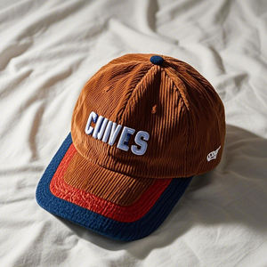 Gorra de pana personalizada de 5 paneles, gorras de béisbol informales de ala corta, gorra de papá vintage sin estructura, gorras Snapback de camionero, gorras de Hip Hop - Product Image 5