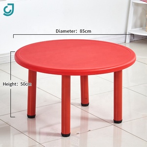 China suministro de fábrica profesional de alta calidad Popular barato niños Mesa preescolar plástico redonda hermosa mesa para la venta - Product Image 5
