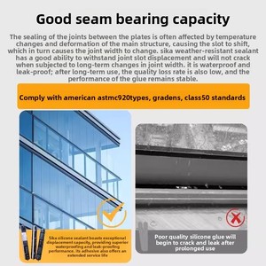 <span class=keywords><strong>Sika</strong></span> WS-305S Mastic silicone neutre étanche aux intempéries, remplissage structurel imperméable, Allemagne, pour murs-rideaux métalliques et en verre, extérieur - Product Image 4