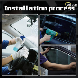 Wesun HC-35 selbst klebende Solar fenster Tint Carbon Film 1.52X30 M Aut ofens ter folie für Automotive Window Tint Car - Product Image 2