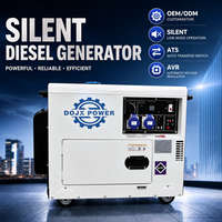 3kW 5kW 6kW 8kW 10kW Leiser Dieselgenerator Luftgekühlt Elektrischer Start Tragbarer Notstrom-Generator 50Hz 60Hz CE OEM Aggregat ATS