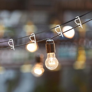 <span class=keywords><strong>Lot</strong></span> <span class=keywords><strong>de</strong></span> 24 crochets pour gouttière en plastique et pinces lumineuses pour décorations <span class=keywords><strong>de</strong></span> Noël - Product Image 3