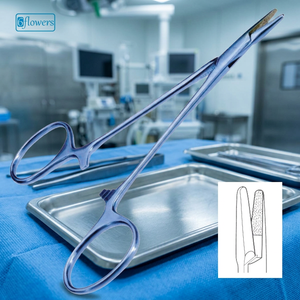 Portaagujas Sixflowers Derf F7-344 para Cirugía General, Instrumento Manual con Certificación CE, Clase I, 11.5 cm, Acero Inoxidable, Reutilizable - Product Image 2