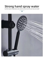 Pommeau de douche pluie en laiton poli, monocommande, jet doux, finition chromée, pour appartement et hôtel