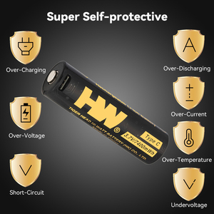 Harga grosir 18650 baterai isi ulang USB 3.7V 7400mAh dengan baterai Li-ion pengisi daya USB-C 1000 masa pakai ODM OEM - Product Image 2