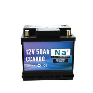 Batterie de voiture au sodium-ion 12V 50Ah à charge rapide 3C, charge rapide pour démarrage/arrêt et récupération d'énergie, OEM - Product Image 1