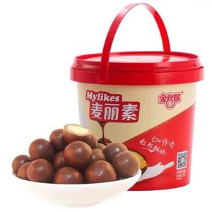 Bolas <span class=keywords><strong>de</strong></span> Chocolate Crujientes con Sabor a Fruta Golden Monkey 128g Mailisu, Deliciosos Bocadillos Exóticos Suaves en Bolsas - Product Image 1