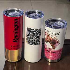 Print on Demand DIY Custom Color Printing 5D Printing Coated Straw Stainless Steel 20oz Sublimation Vacuum Insulated Cup - Product Image 3