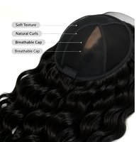 Perruques Afro Bouclées Frisées pour Femmes Noires, Longues, Synthétiques, Classiques, Ondulées et Volumineuses, avec Bandeau, Sans Colle, Résistantes à la Chaleur