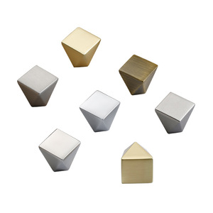 Lgedis Geometric Cabinet Handle Zinc Alloy Chrome Bronze Titanium Silver Copper Brushed Matte Nickel Drawer Furniture Handle - Product Image 3