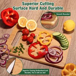 เขียงไม้ไผ่สลักลายโลโก้ด้วยเลเซอร์แบบรักษ์โลก ของขวัญขึ้นบ้านใหม่ เขียงหั่นขนมปังบาแกตต์ - Product Image 4