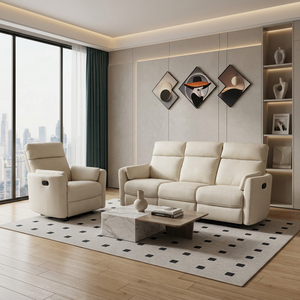 Sofá reclinable eléctrico individual de gravedad cero, sillón reclinable eléctrico ajustable, cómodo sofá reclinable de tela para sala de estar - Product Image 5