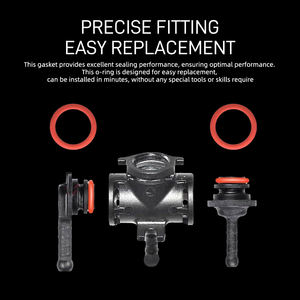 Joint torique universel en silicone rouge 9*5*2mm, pour plomberie automobile, réparation générale, 1 pièce - Product Image 4