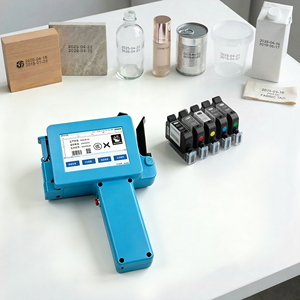 Mini Impresora de Inyección de Tinta Portátil con Cartucho de Tinta de Secado Rápido de 42 ml, Boquilla de 0.5 Pulgadas, Máquina de Codificación por Inyección de Tinta para Fecha/QR/Logotipo/<span class=keywords><strong>Texto</strong></span> - Product Image 6