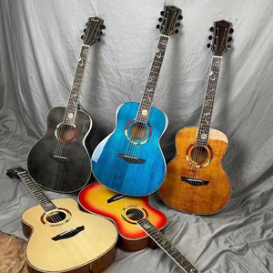 Acoustic Guitar 6 <b>Strings</b> Wood Body Lacquered Fretboard Mahogany Neck for Music Lovers - Product Image 5