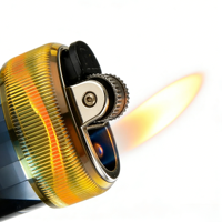 Briquet électrique USB en métal fin personnalisé en gros avec flamme longue pour le camping et le barbecue