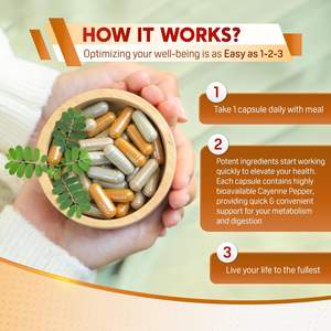 Private Label Biologische Cayennepeper Supplement Cayennepeper <span class=keywords><strong>Capsules</strong></span> - Product Image 4