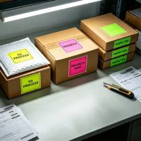 Etiquetas Autoadhesivas al por Mayor, Etiquetas de Alta Visibilidad para Escribir, para Carpetas de Archivos, Inventario y Clasificación de Documentos