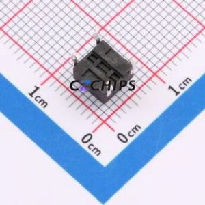 YTS-D001-245 Tactile Switch Through hole Component (THT) Switch Single Pole Single Throw Round Button 2.6N Through Hole - Product Image 2
