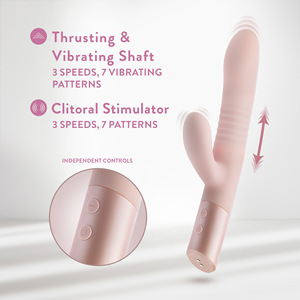 Juguete Sexual de Masaje Suave para Mujeres, Vibrador de Punto G, <span class=keywords><strong>Dildo</strong></span> de Empuje Rápido, Estimulación <span class=keywords><strong>Vaginal</strong></span> y Clitoriana - Product Image 4