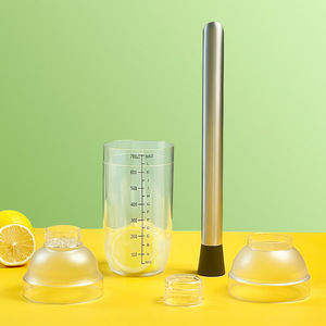 Fruit Cocktail <b>Shaker</b> Set 1000ml With Stirrer And Muddler For Lemon Tea Making And Cocktail Mixing - Product Image 4